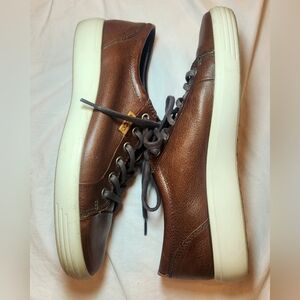 Ecco Leather Sneaker Soft 7 Whisky‎ Brown Size 7/EU 41